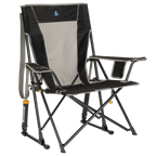 Heavy-Duty Freestyle Comfort Pro Rocker - Choice 375 - RoadTrip Rocker Smooth Motion Camp Chair - Black