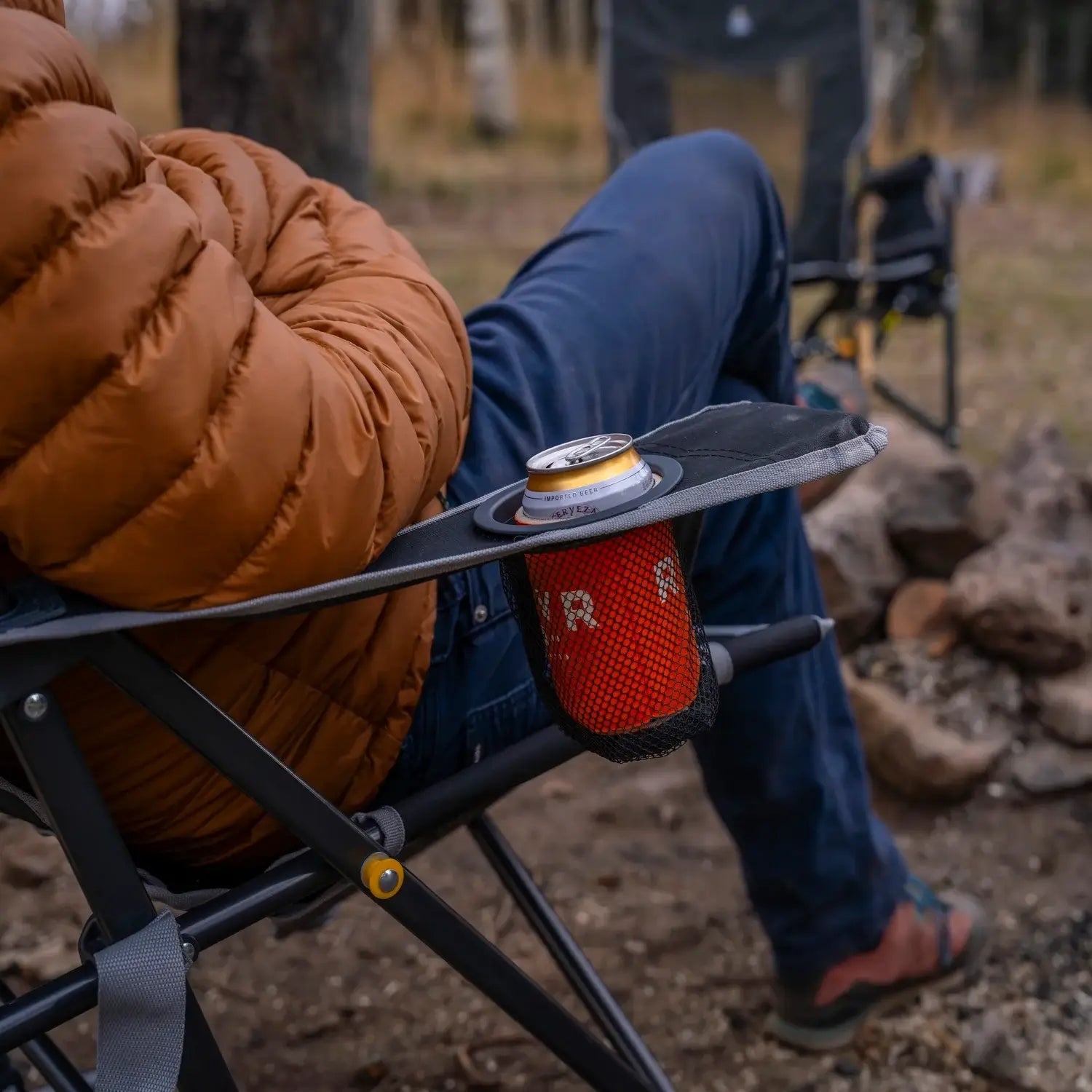 Heavy-Duty Freestyle Comfort Pro Rocker - Choice 375 - RoadTrip Rocker Smooth Motion Camp Chair Detail