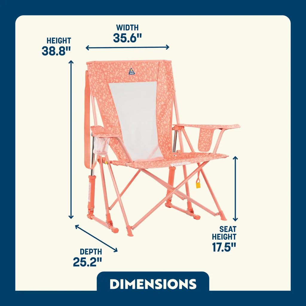 Heavy-Duty Freestyle Comfort Pro Rocker - Choice 375 - RoadTrip Rocker Smooth Motion Camp Chair Detail