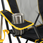 Heavy-Duty Freestyle College Comfort Pro Rocker - Iowa Hawkeyes - Choice 249 - Freestyle Rocker Portable Outdoor Folding Chair Detail