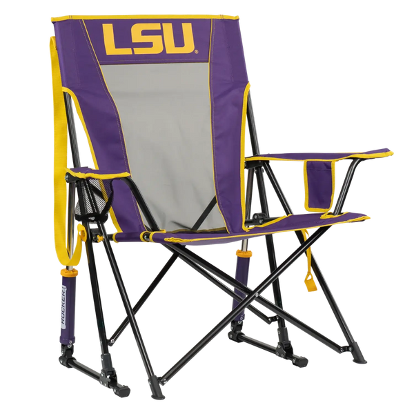Patented Spring-Action College Comfort Pro Rocker - LSU Tigers - Choice 880 - Freestyle Rocker Portable Outdoor Folding Chair - Default Title