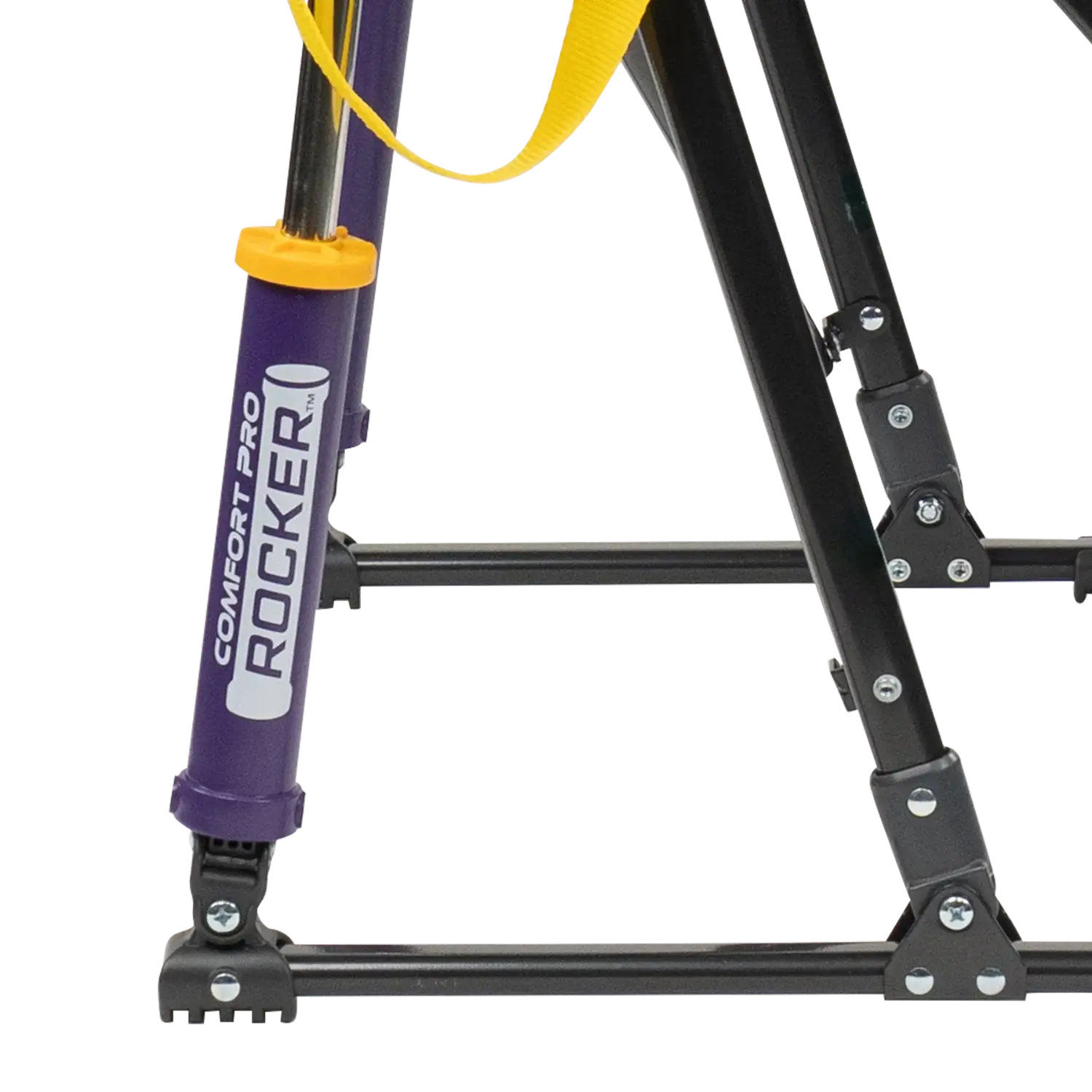 Patented Spring-Action College Comfort Pro Rocker - LSU Tigers - Choice 880 - Freestyle Rocker Portable Outdoor Folding Chair Detail