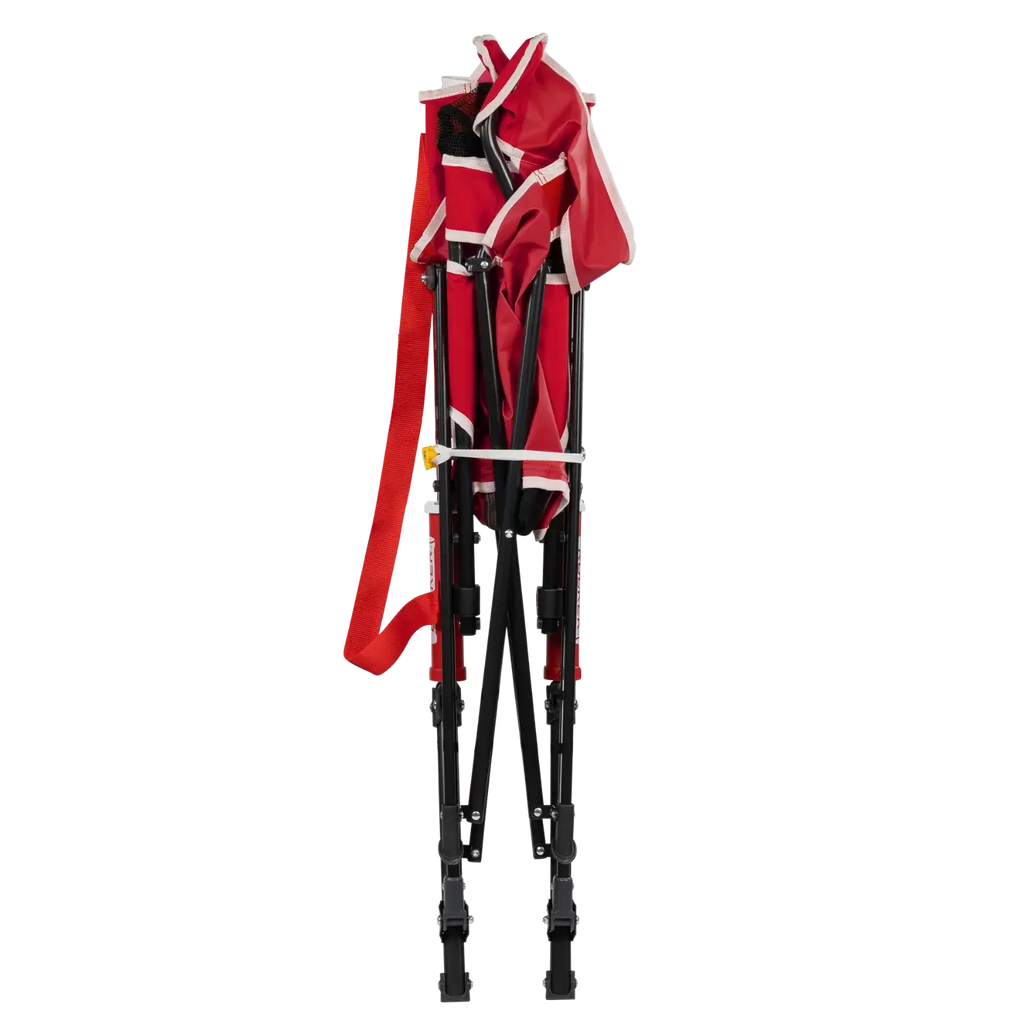 Premium All-Weather College Comfort Pro Rocker - Nebraska Cornhuskers - Choice 161 - Heavy-Duty Kickback Rocker with Beverage Holder Detail