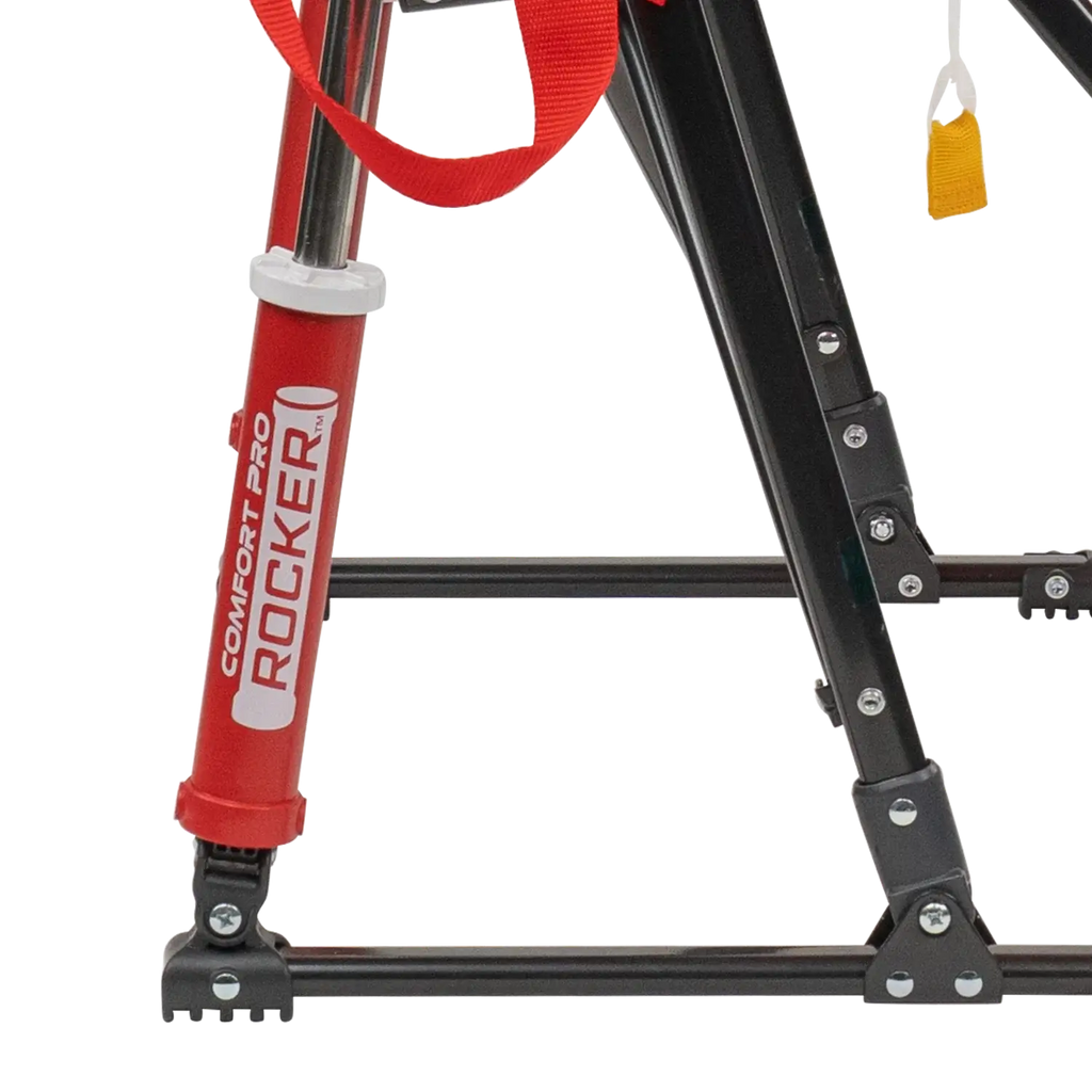 Premium All-Weather College Comfort Pro Rocker - Nebraska Cornhuskers - Choice 161 - Heavy-Duty Kickback Rocker with Beverage Holder Detail