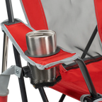 Smooth Motion College Comfort Pro Rocker - Ohio State Buckeyes - Choice 676 - Freestyle Rocker Portable Outdoor Folding Chair Detail