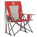 Smooth Motion College Comfort Pro Rocker - Ohio State Buckeyes - Choice 676 - Freestyle Rocker Portable Outdoor Folding Chair - Default Title