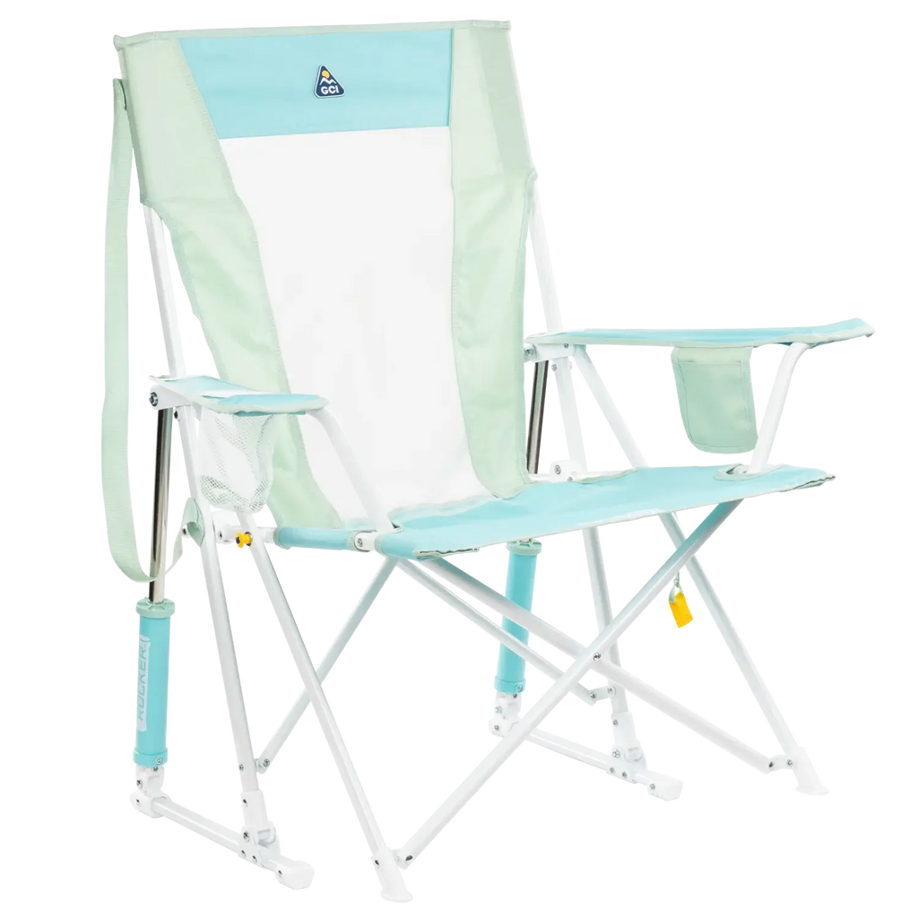 Heavy-Duty Freestyle Comfort Pro Rocker - Choice 375 - RoadTrip Rocker Smooth Motion Camp Chair - Pastel Green
