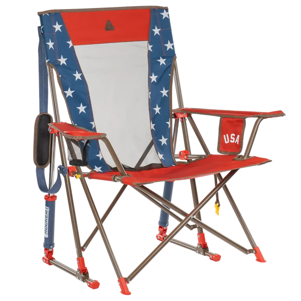 Patented Spring-Action Comfort Pro Rocker - USA Anniversary Deluxe - Choice 424 - RoadTrip Rocker Smooth Motion Camp Chair - Default Title