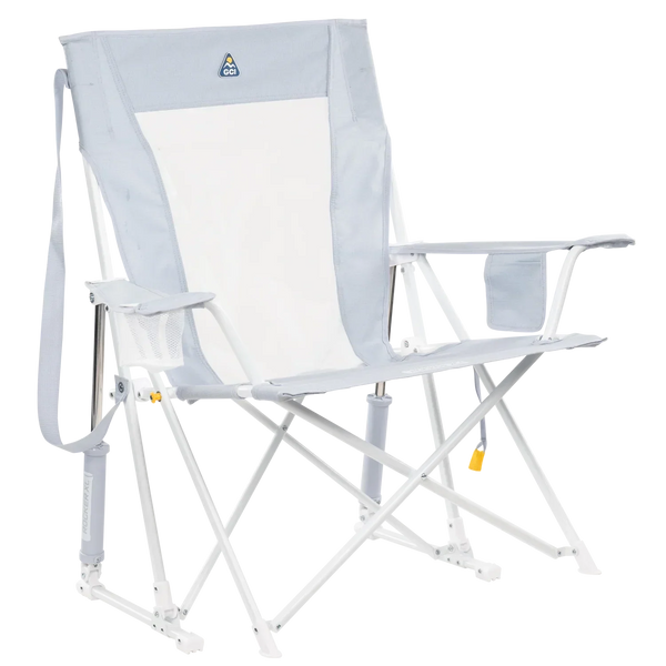 Premium All-Weather Comfort Pro Rocker XL - Choice 107 - RoadTrip Rocker Smooth Motion Camp Chair - Heathered Light Blue