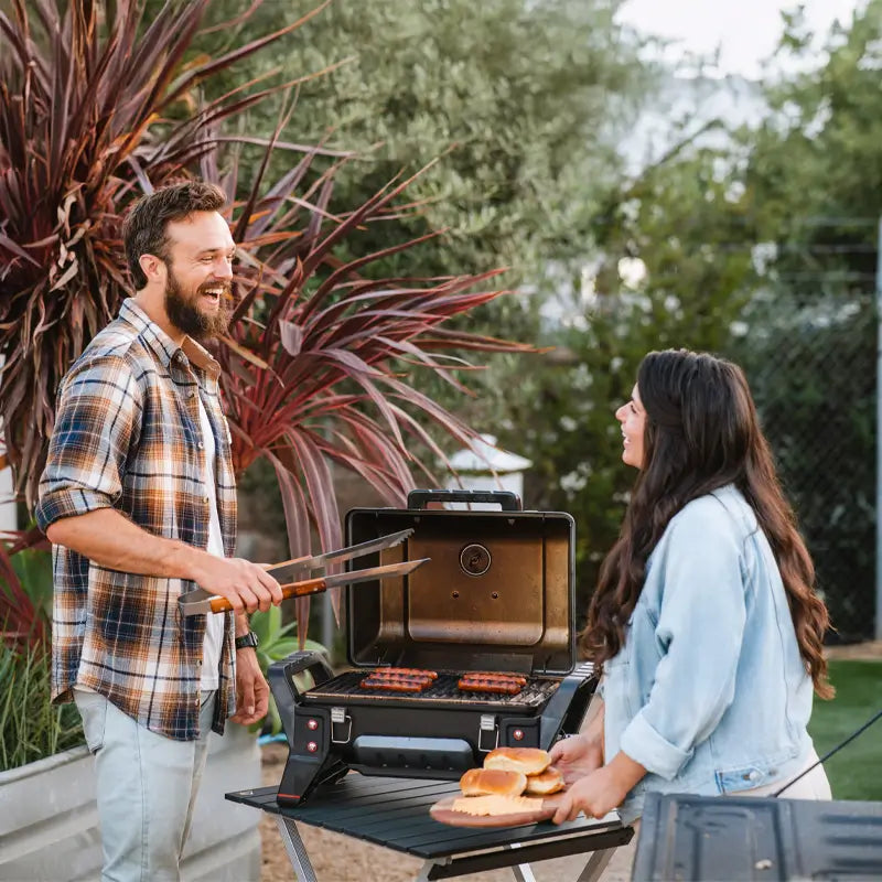 Heat-Resistant Compact Camp Table 25 - Choice 214 - Master Outdoor Kitchen Station for Tailgating & BBQ Detail