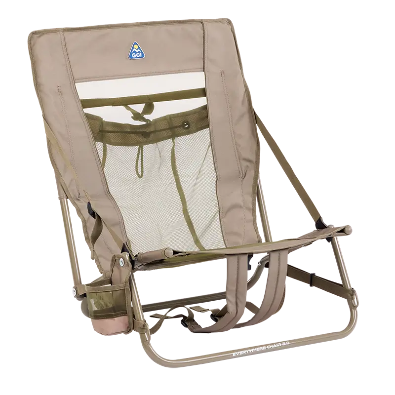 Rust-Resistant Aluminum Everywhere Chair 2 - Choice 656 - Multi-Position Outdoor Beach Chair with Pillow - Aged Fatigue