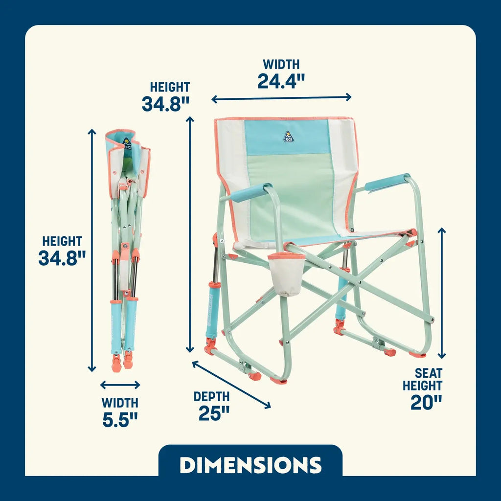 Luxury Camp Freestyle Rocker - Choice 711 - Freestyle Rocker Portable Outdoor Folding Chair Detail