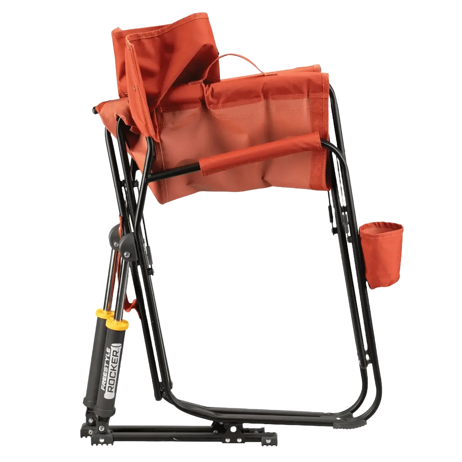 Premium All-Weather Freestyle Rocker - Pumpkin Spice - Choice 373 - RoadTrip Rocker Smooth Motion Camp Chair Detail