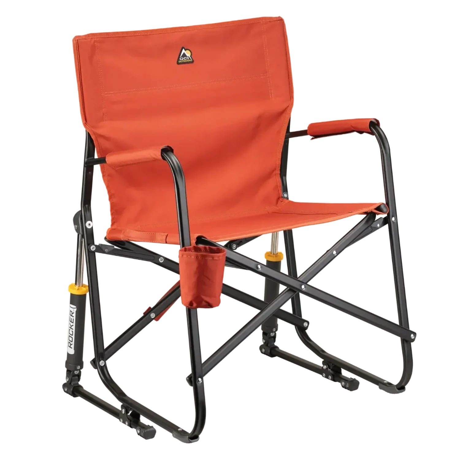 Premium All-Weather Freestyle Rocker - Pumpkin Spice - Choice 373 - RoadTrip Rocker Smooth Motion Camp Chair - Pumpkin Spice