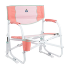 Luxury Camp Grab & Go Rocker - Choice 551 - Freestyle Rocker Portable Outdoor Folding Chair - Coral
