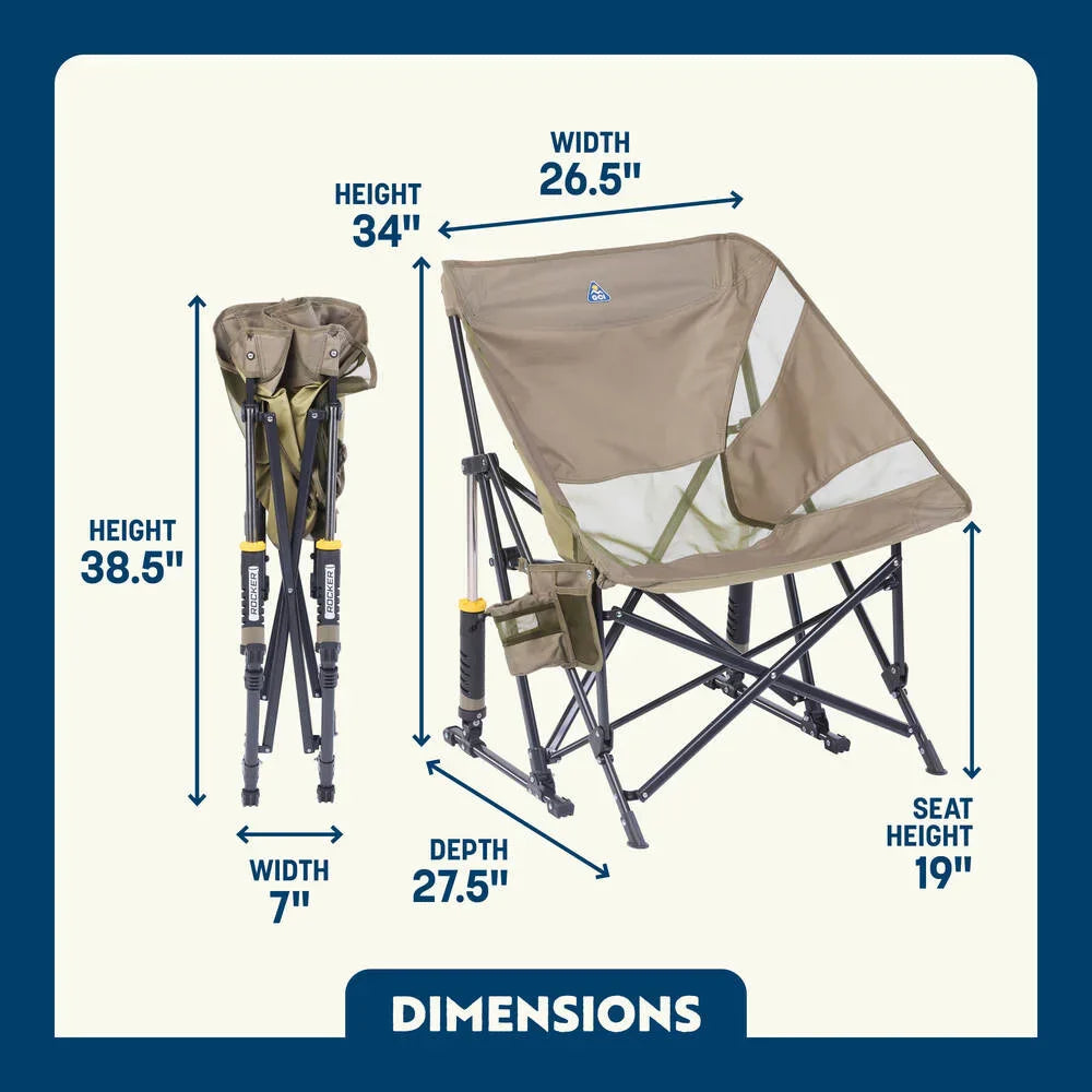 Heavy-Duty Freestyle Pod Rocker Elite - Choice 832 - RoadTrip Rocker Smooth Motion Camp Chair Detail