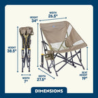 Heavy-Duty Freestyle Pod Rocker Elite - Choice 832 - RoadTrip Rocker Smooth Motion Camp Chair Detail