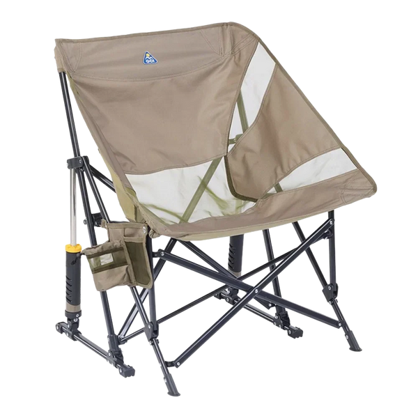 Heavy-Duty Freestyle Pod Rocker Elite - Choice 832 - RoadTrip Rocker Smooth Motion Camp Chair - Aged Fatigue