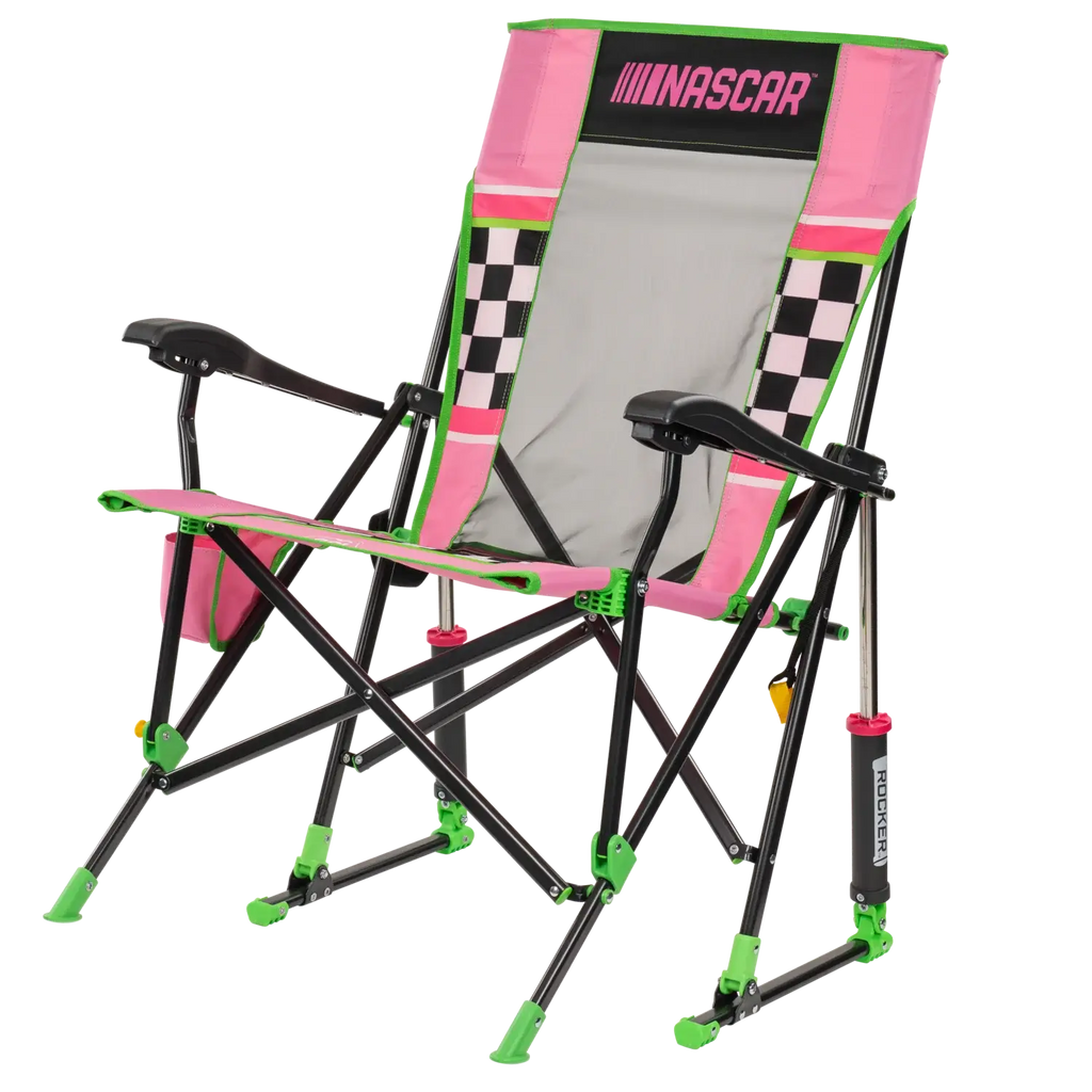 Patented Spring-Action RoadTrip Rocker - NASCAR For Her - Choice 560 - RoadTrip Rocker Smooth Motion Camp Chair Detail