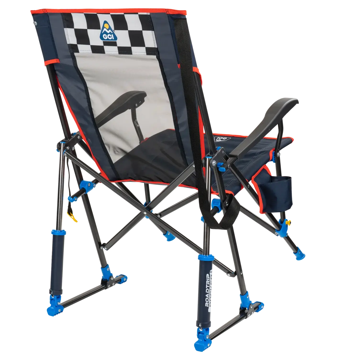 Heavy-Duty Freestyle RoadTrip Rocker - NASCAR For Him - Choice 453 - RoadTrip Rocker Smooth Motion Camp Chair Detail