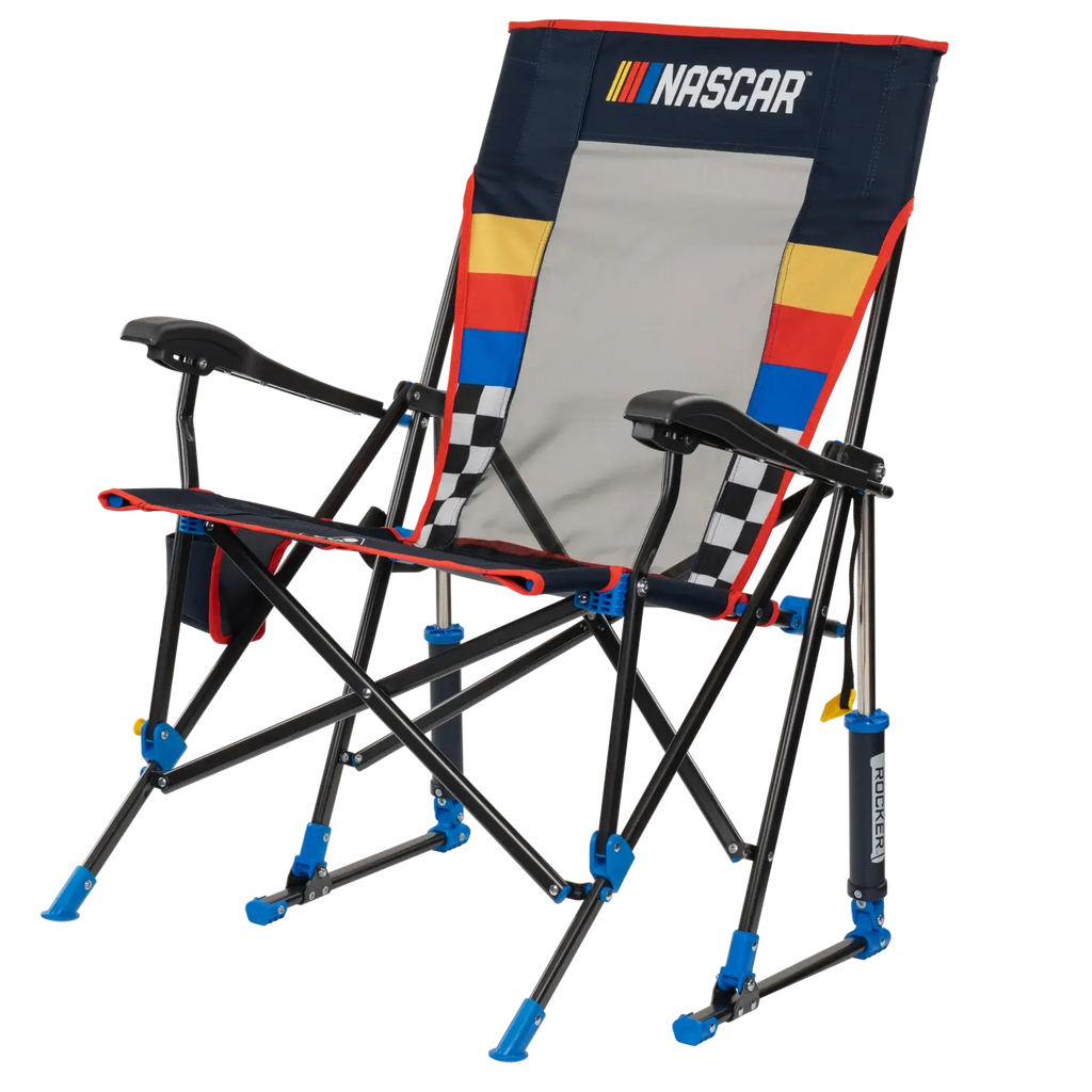 Heavy-Duty Freestyle RoadTrip Rocker - NASCAR For Him - Choice 453 - RoadTrip Rocker Smooth Motion Camp Chair Detail