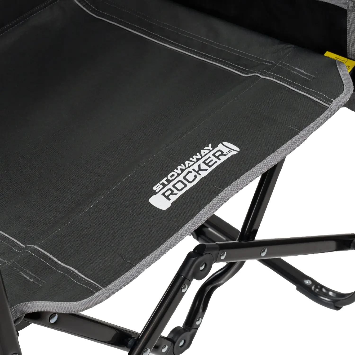 Patented Spring-Action Stowaway Rocker with Side Table - Choice 253 - Patented Spring-Action Rocking Chair for Camping Detail