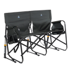 Smooth Motion Tandem Rocker - Choice 227 - Freestyle Rocker Portable Outdoor Folding Chair - Dark Charcoal